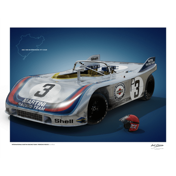 PORSCHE 908/03 NÜRBURGRING 1971 WALL ART