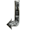 Arrow Style Curved Sign - 3D - Image 2