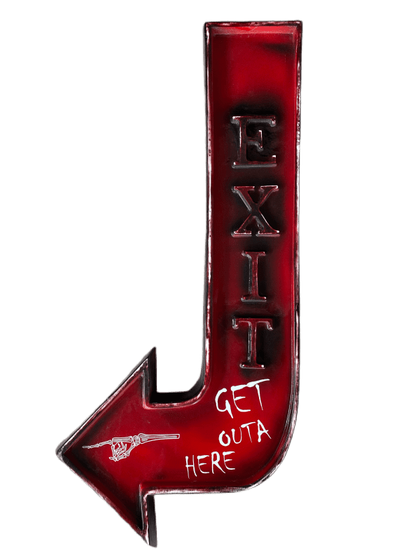 Arrow Style Curved Sign