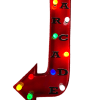 Arrow Style Curved Sign - 3D