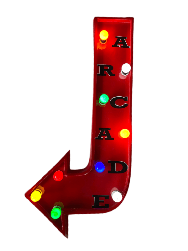 Arrow Style Curved Sign - 3D